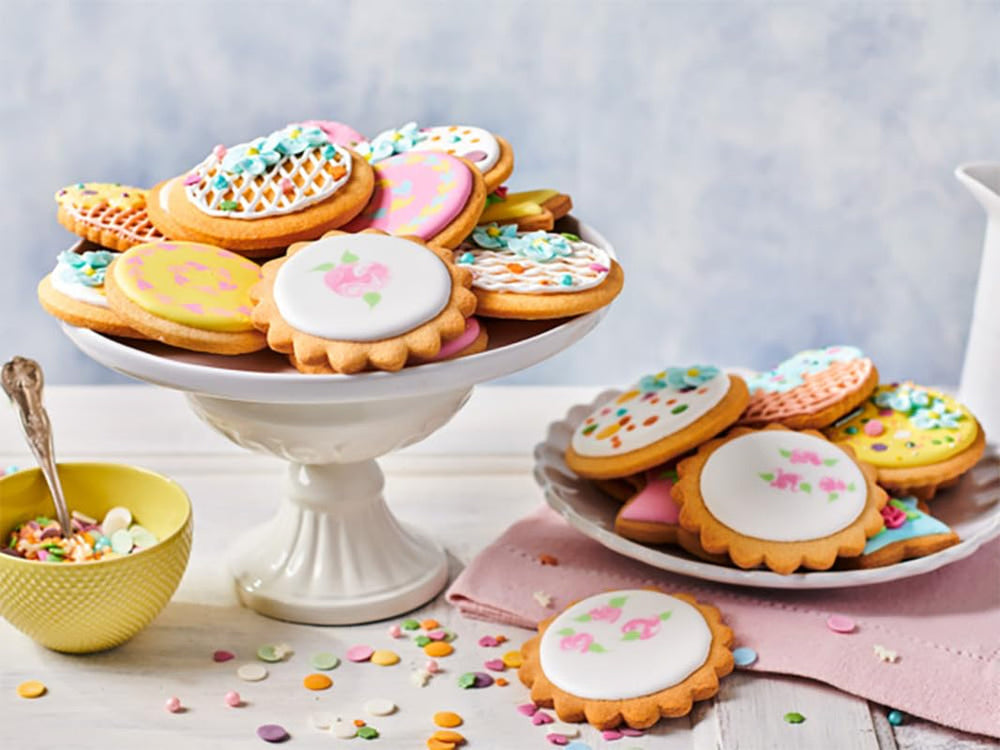 Funcakes Mix Für Kekse: Einfach Zu Verwendende, Knusprige Und Knusprige Kekse, Perfekt Zum Dekorieren Mit Fondant- Oder Royal Icing, Auch Als Tortenkruste Geeignet, Halal., 1 Kg Amestec pentru copt si gatit Naty Shop