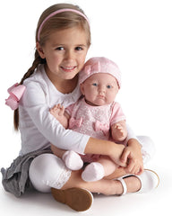 JC Toys Attribut non applicable au produit Lily In Pretty Realistic Doll Babypuppe, Hellrosa, 45,7 cm