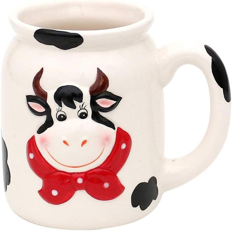 Boîte de rangement en céramique pour vache Dekohelden24, env. 12 x 11 x 20,5 cm, 20 Boîtes de conservation alimentaire Naty Shop Mug