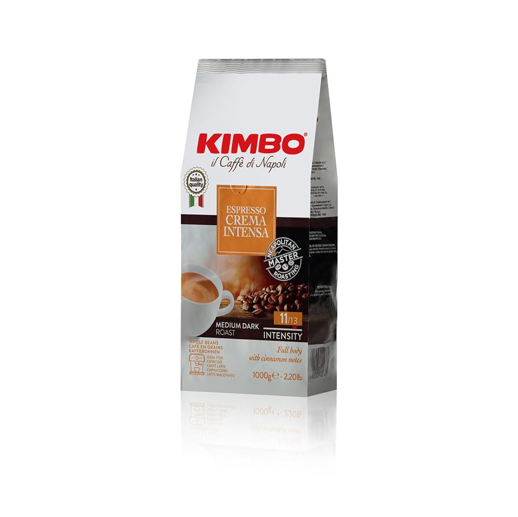 Café en grains entiers Crema Intensa, torréfaction moyenne, sac de 1 kg
