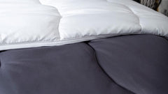 Couette Abeil, Bicolore, 220 X 240 Cm, Blanc et Gris Couettes et quilts Naty Shop