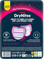 Huggies Drynites Couches de nuit très absorbantes, pour filles 8-13 ans (30-48 kg), 52 pcs (4 x 13) Mère et Enfant Naty Shop