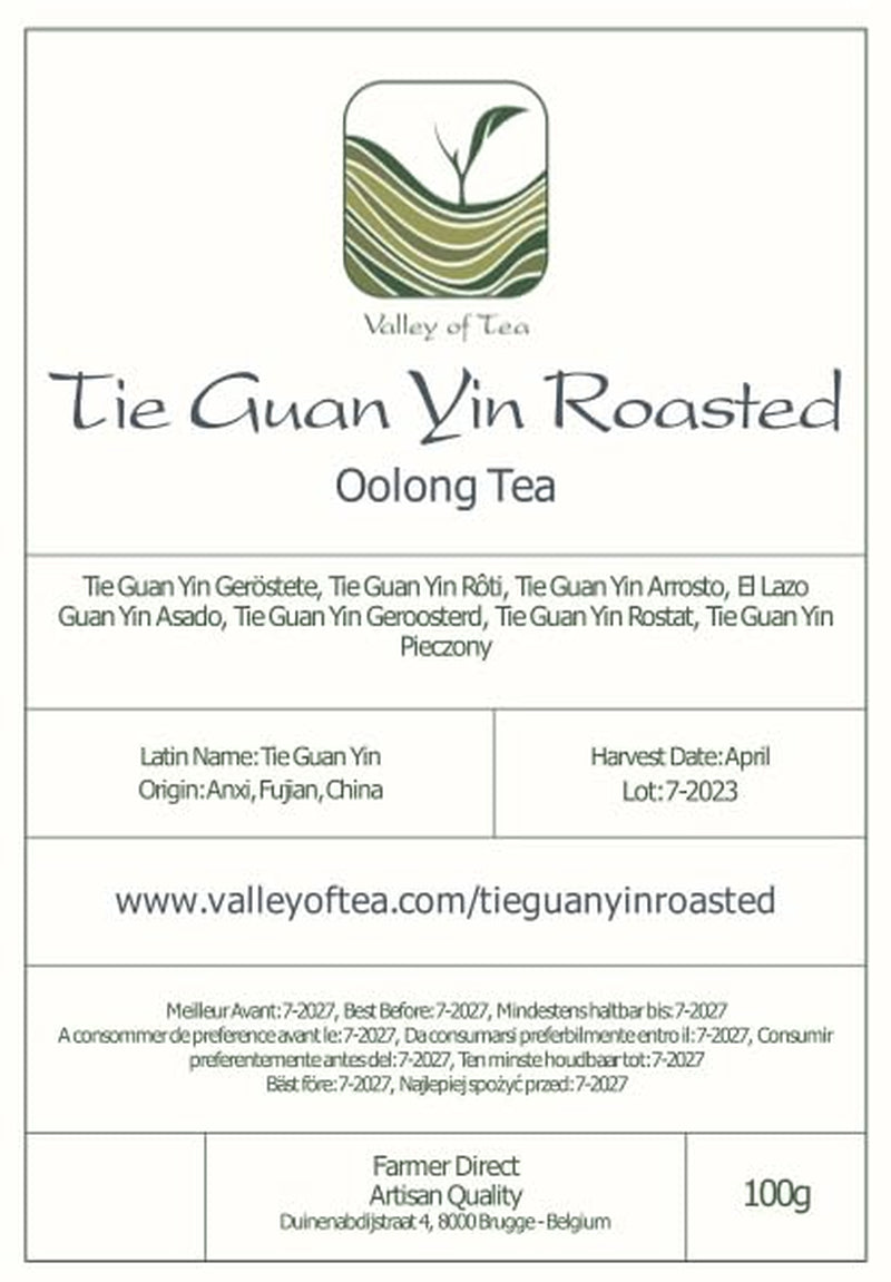 Thé Oolong Tie Guan Yin - Thé bleu rôti Ti Kuan Yin Chine - Thé chinois Wu Long Tieguanyin - Thé bleu Thé Olongh Thé Olongo