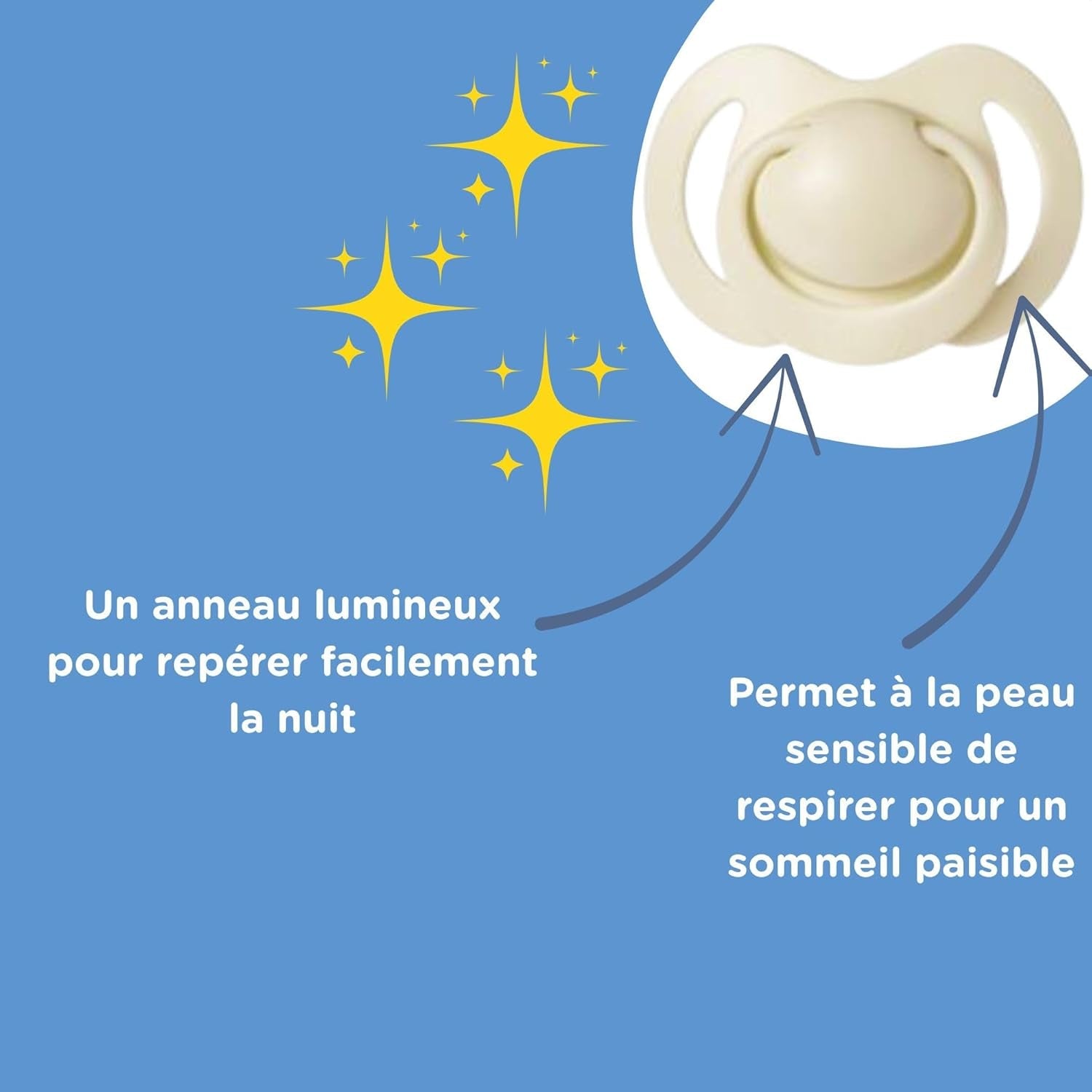 Nuby – Lot de 5 Sucettes et Sucettes Orthodontiques en Silicone Souple | 3 modèles pour le jour et la nuit | 2 modèles qui brillent dans le noir | Sans BPA | Forme semblable à un sein | Pour 18-36 mois