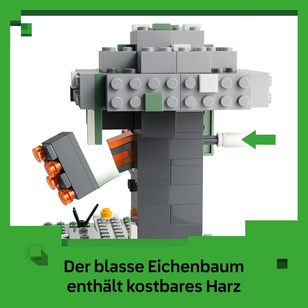 LEGO Minecraft Blasser Garden - Jeux créatifs pour enfants - Jeux pour jeunes et filles à partir de 7 ans - avec figurines Minecraft - Mottenmann, Creeper, Skelet et Knarz - Jeu - 21586