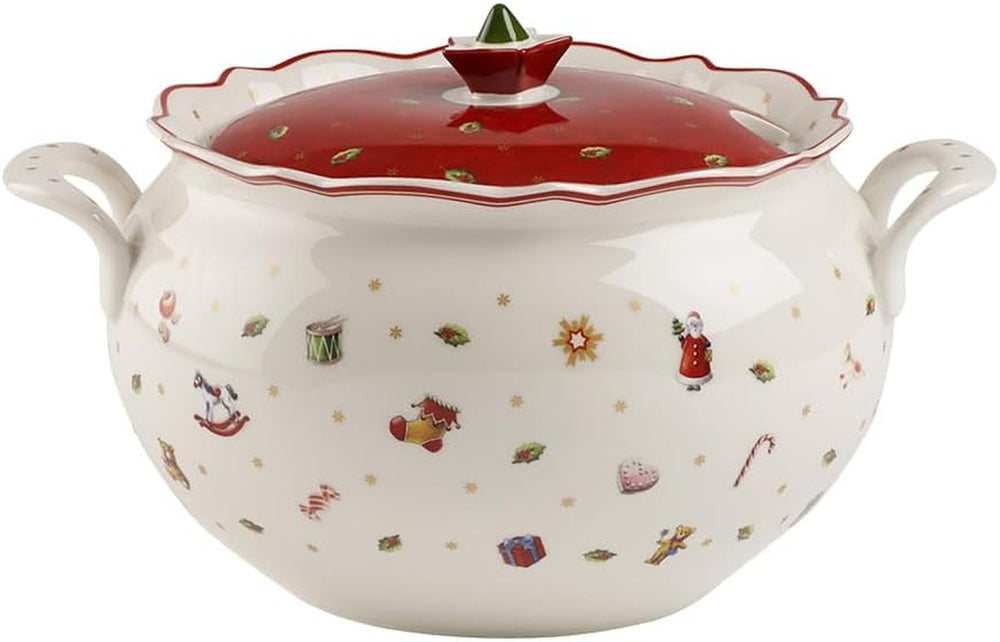 Villeroy & Boch Toy's Delight Terrine, 3 litres, porcelaine premium, blanc/rouge