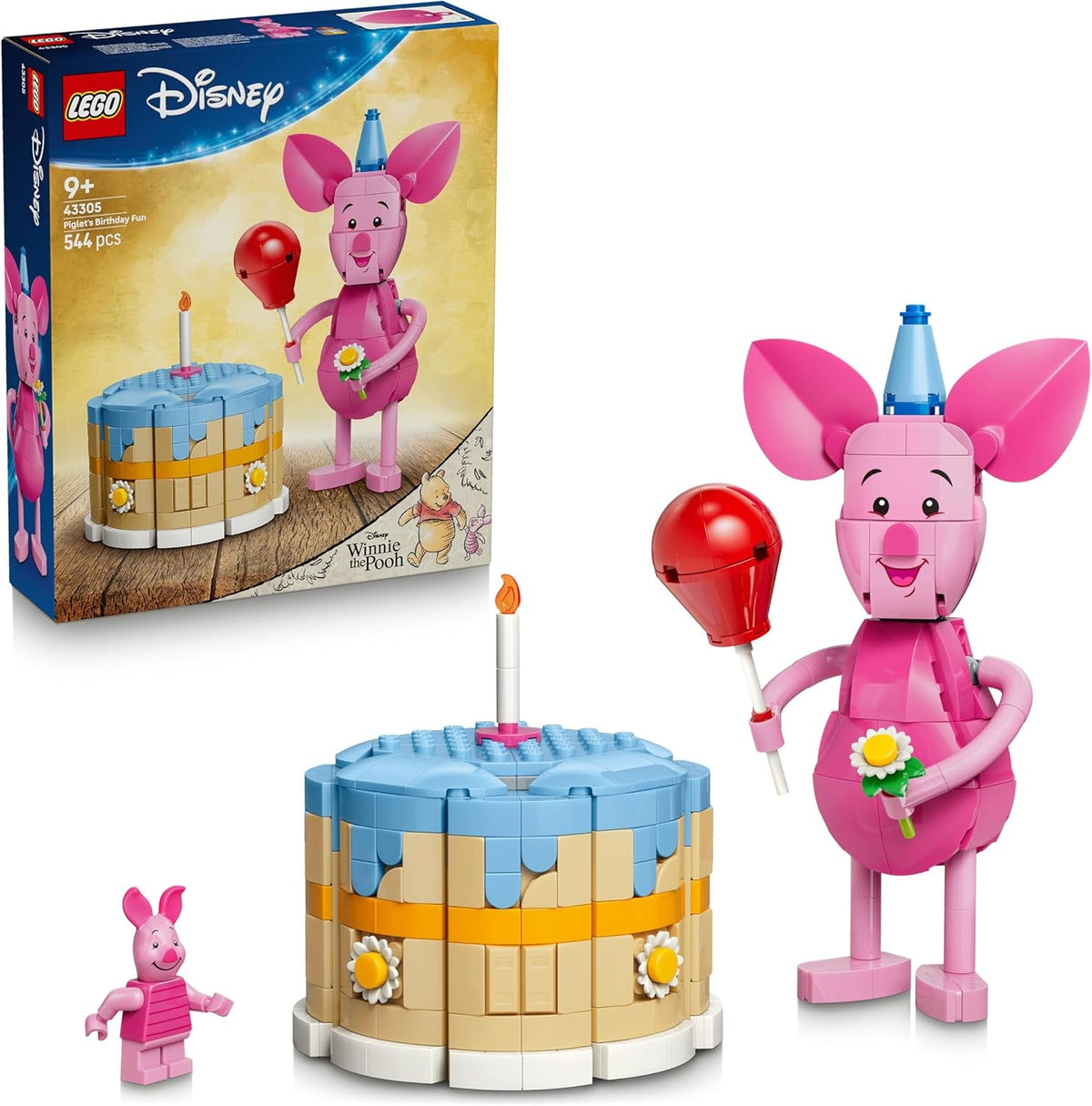 LEGO | Disney Ferkels Geburtstagsspaß - Spielzeug mit niedlicher Tierfigur, Geburtstagskuchen & Sammler Minifigur - Geschenkidee für Mädchen ab 9 Jahren & Fans - 43305
