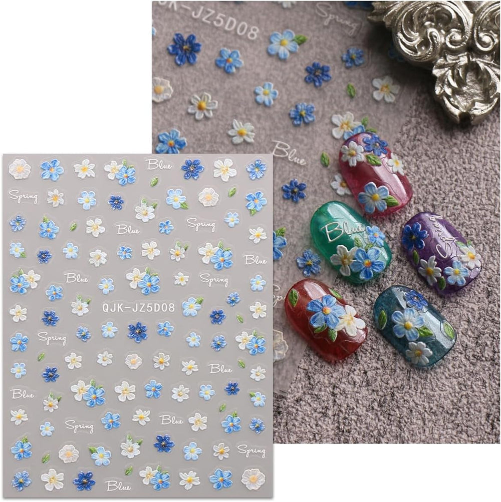 JMEOWIO Autocollants de ongles 3D pour nail art