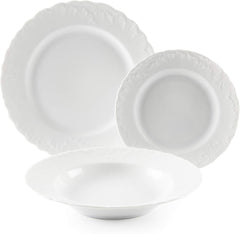 Ménagère Excelsa, 18 pièces, blanc