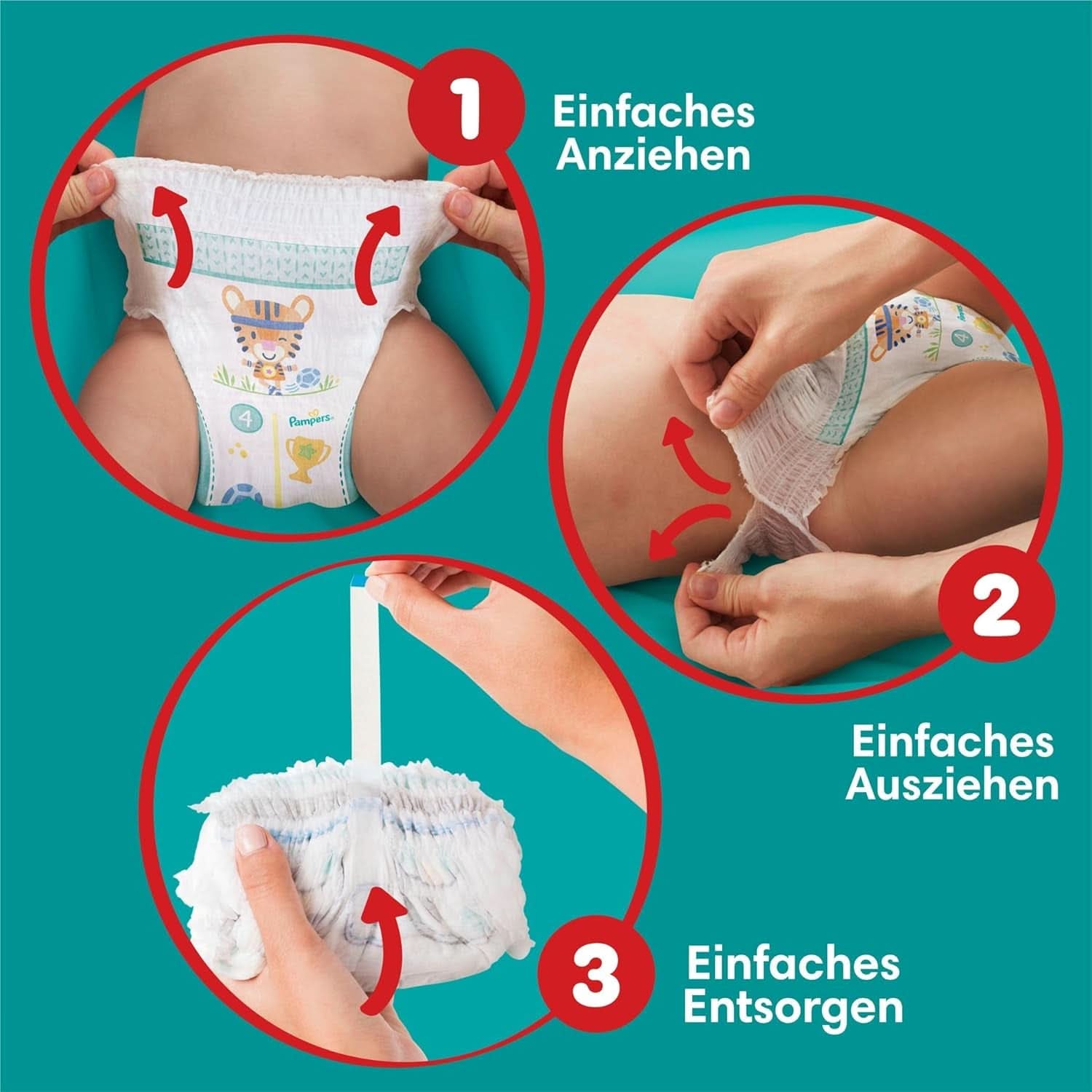 Pampers Windeln Pants Größe 5 Baby-Dry, 160 Windeln, 12Kg-17Kg, 360° Fit Hilft, Auslaufen Zu Verhindern Mère et Enfant Naty Shop