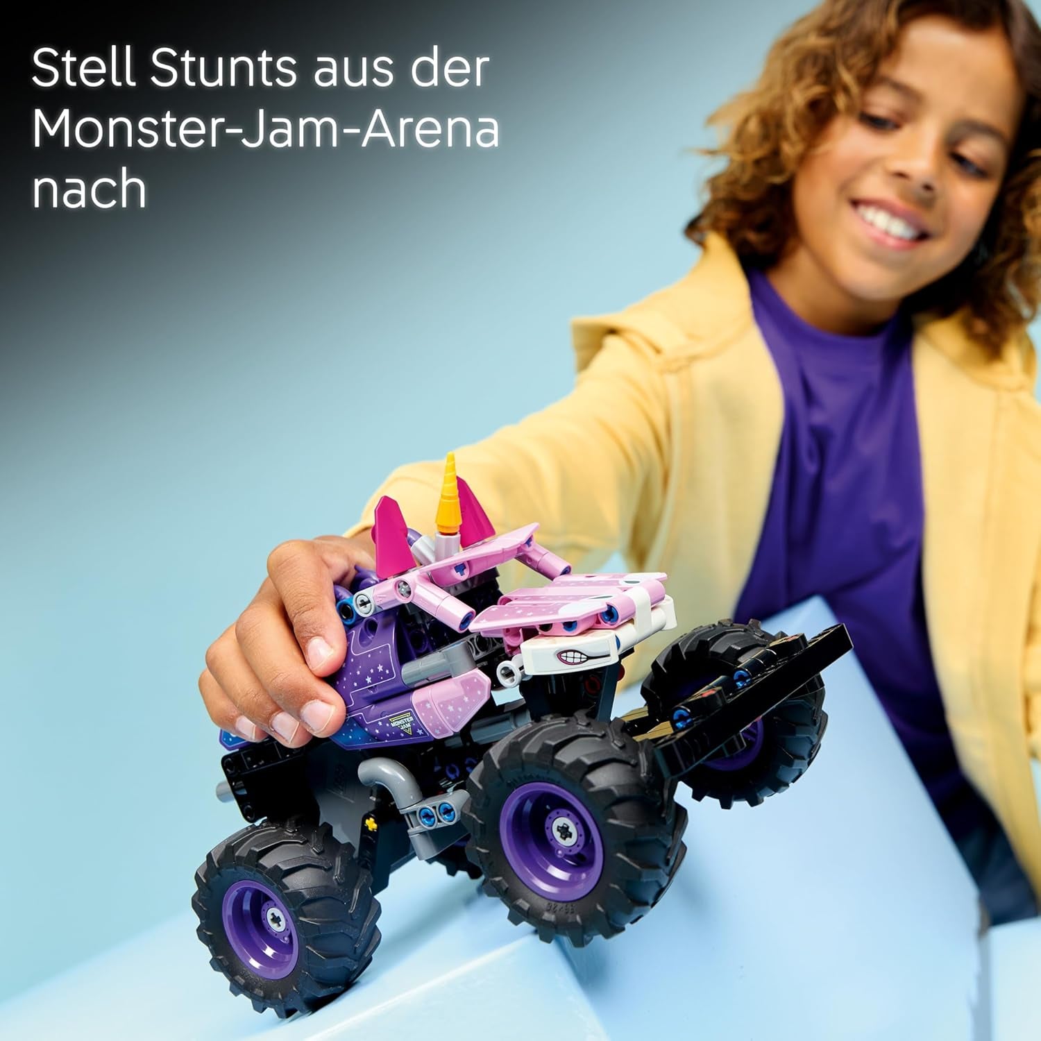 LEGO Technic Monster Jam Sparkle Smash avec moteur à moteur - Jeu de Monstertruck Technic Monstertruck & Einhorn Monster Truck - Créations à partir de 7 ans pour enfants, filles et jeunes - 42220