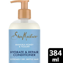 Sheamoisture Hydrate & Repair, Après-shampooing cheveux extrêmement secs et cassants, Soin capillaire Sheamoisture au miel de Manuka et au yaourt