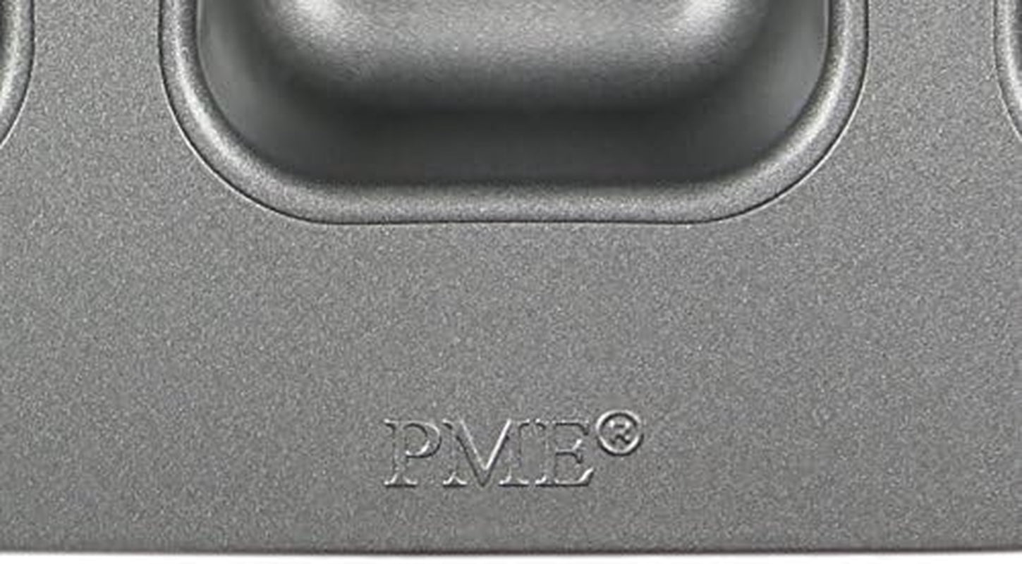 CSB106 Quadratische Antihaftbeschichtete Backform Mit 12 Minilöchern Aus Karbonstahl, Edelstahl, Argent, 37,3 X 26,1 X 3,1 cm Moules et plaques pour la pâtisserie Naty Shop