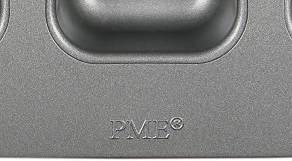 CSB106 Quadratische Antihaftbeschichtete Backform Mit 12 Minilöchern Aus Karbonstahl, Edelstahl, Argent, 37,3 X 26,1 X 3,1 cm Moules et plaques pour la pâtisserie Naty Shop