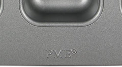 CSB106 Quadratische Antihaftbeschichtete Backform Mit 12 Minilöchern Aus Karbonstahl, Edelstahl, Argent, 37,3 X 26,1 X 3,1 cm Moules et plaques pour la pâtisserie Naty Shop