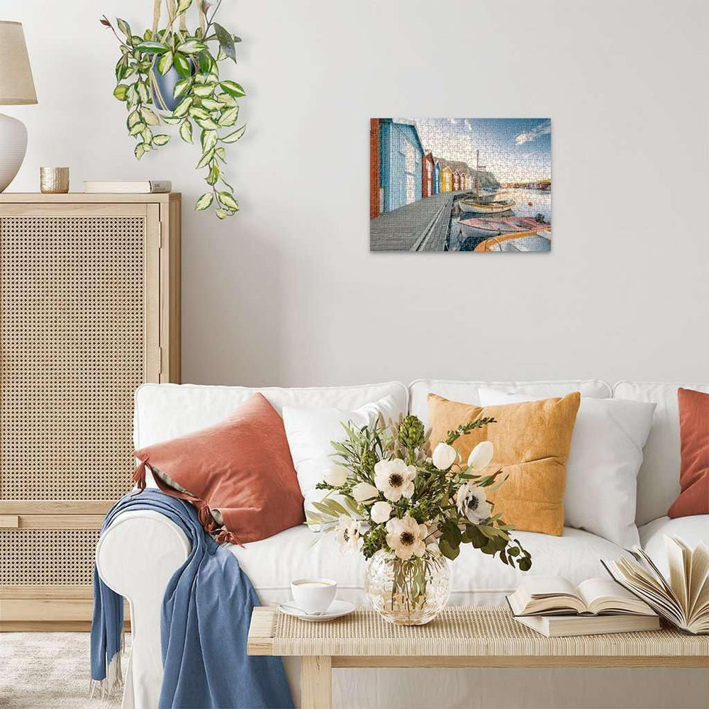 Ravensburger Puzzle 12000847, Lieux scandinaves - Hangars à bateaux à Smøgen, Suède - Puzzle de 500 pièces pour adultes et enfants de plus de 12 ans Puzzle Naty Shop