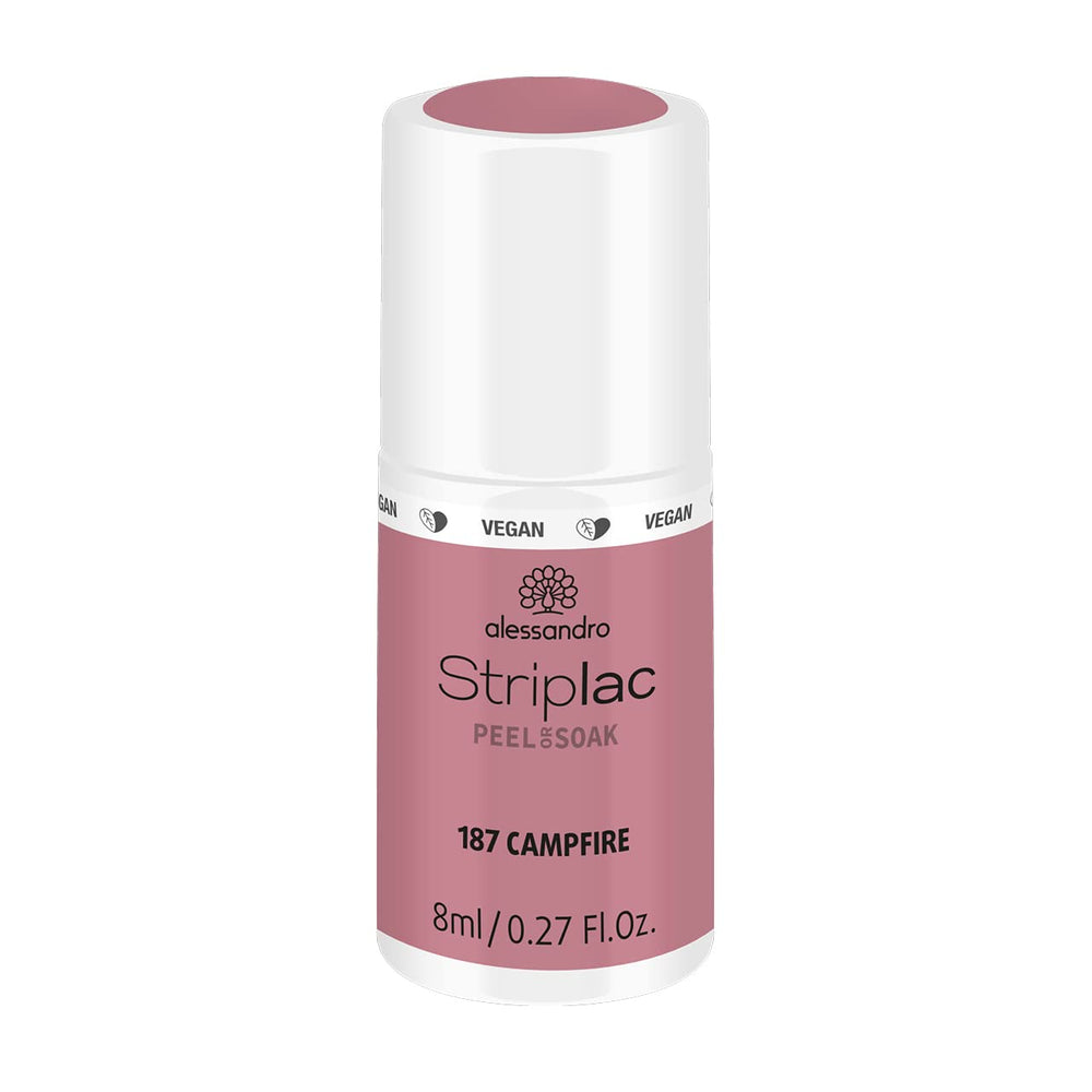 alessandro Striplac UV-Nagellack Flat White – Facile et facile à utiliser – Application facile grâce à la technologie Peel-Off – Vegan et sans alcool – 8 ml