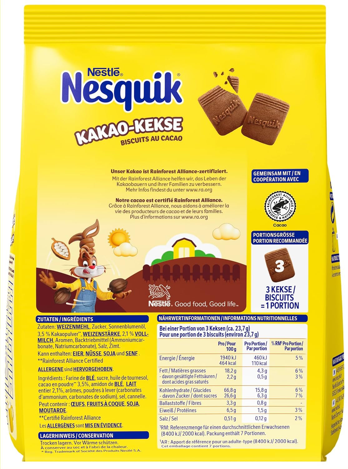 Biscuits Nestlé au cacao, 1 paquet (1 x 180g)