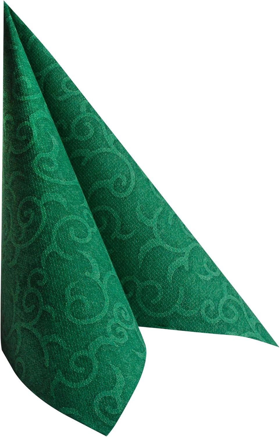 Papstar, 50 șervețele "ROYAL Collection" 1/4-fold 40 Cm X 40 Cm verde închis "Casali", #84884
