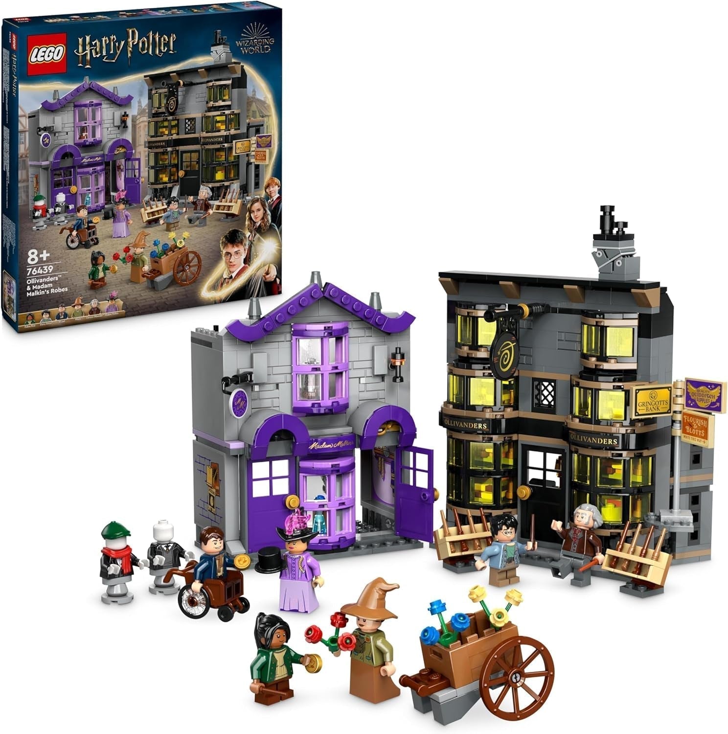 LEGO Harry Potter Costumes d'Ollivander et de Madame Malkin, Les Terres du Chemin de Traverse, Ensemble de jeu pour enfants, Jouets sorciers, Cadeaux fantastiques pour filles, garçons et fans à partir de 8 ans 76439 Jeux de construction Besuche den LEGO-Store Titre par défaut