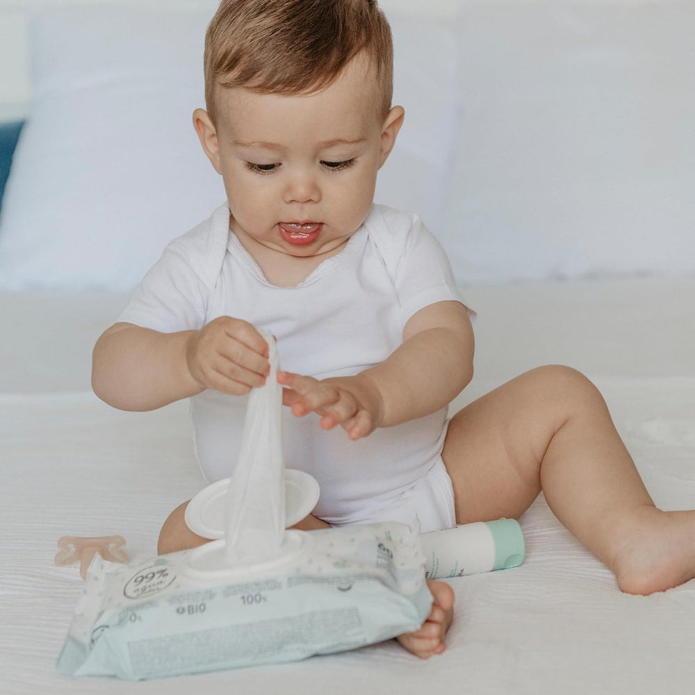 Suavinex Aqua Care Baby Wet Wipes 60 Count Lingettes nettoyantes 99 % d'eau Fibre végétale Aloe Vera Sans parfum Sans alcool Testé dermatologiquement Convient aux peaux sensibles