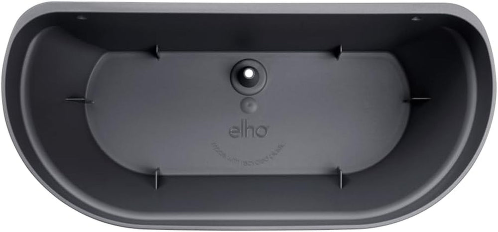 elho Vibia Campana Jardinière murale 35 - Jardinière pour balcon et extérieur - Ø 35,0 x H 14,8 cm - Noir/Anthracite