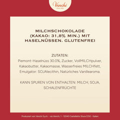 Venchi, Brutto&Buono, Barre de Chocolat au Lait en Forme de Sapin "Noisette de la Forêt du Piémont" Fait Main, 200g, Sans Gluten, Collection de Noël en Édition Limitée, Idée Cadeau