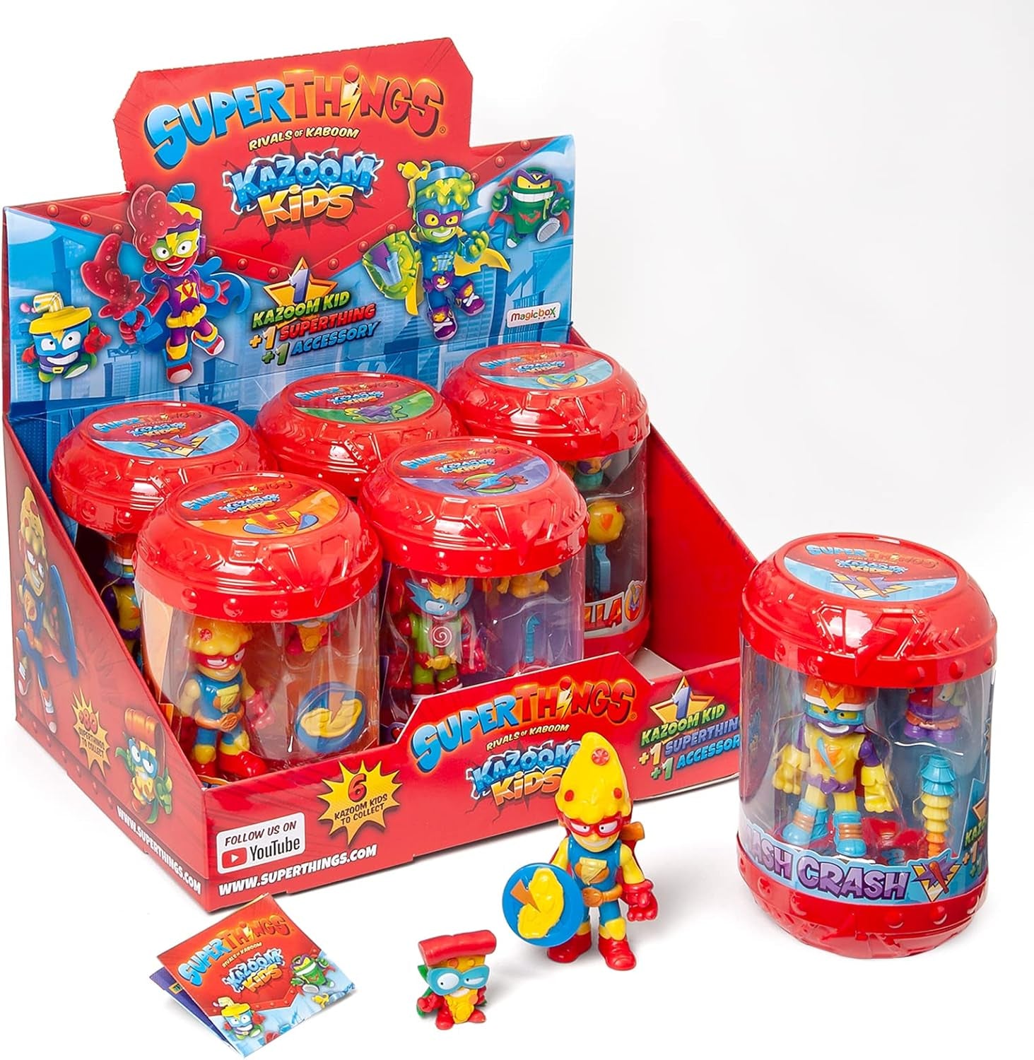 SUPERTHINGS RIVALS OF KABOOM - Komplette Kollektion der Kazoom Kids, Cette boîte contient 6 Kazoom Kids, PST8B016IN00