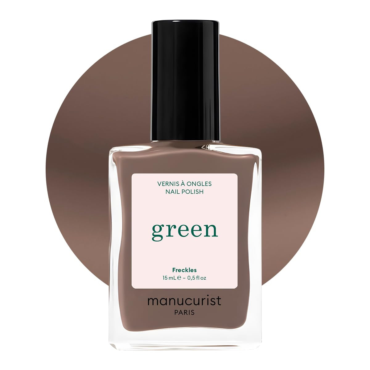 Manucurist Green - Vernis à ongles Rosy Beige Shell Beige - Vernis à ongles à séchage rapide - Ongles DIY - Vegan 12-Free - À base de plantes - Vernis à ongles - Fabriqué en France