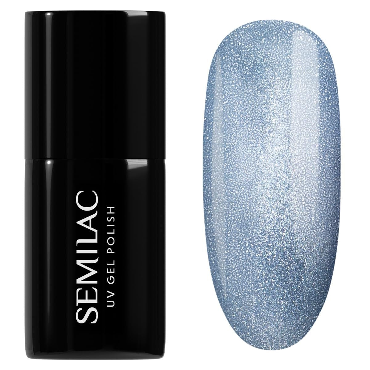 Semilac Vernis à Ongles UV 664 Lilas Brillant 7 ml - Effet Oeil de Chat, Reflets Uniques avec Outil Magnétique - Collection Gloss Gala