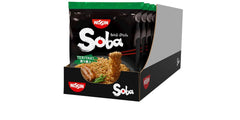 Nissin Bag Soba Noodles – Lot de 9 nouilles instantanées japonaises classiques style wok avec sauce Yakisoba, cuisine asiatique à cuisson rapide (9 x 109 g)