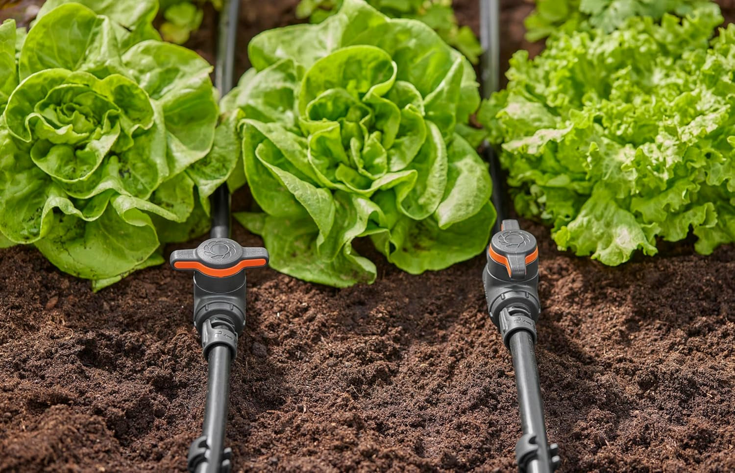 Vanne de régulation et d'arrêt Gardena Micro-Drip-System 13 mm (1/2 pouce) : Arrêt simple des tuyaux et régulation continue du débit d'eau, accessoire pour la pose de tuyaux goutte à goutte (13207-20)