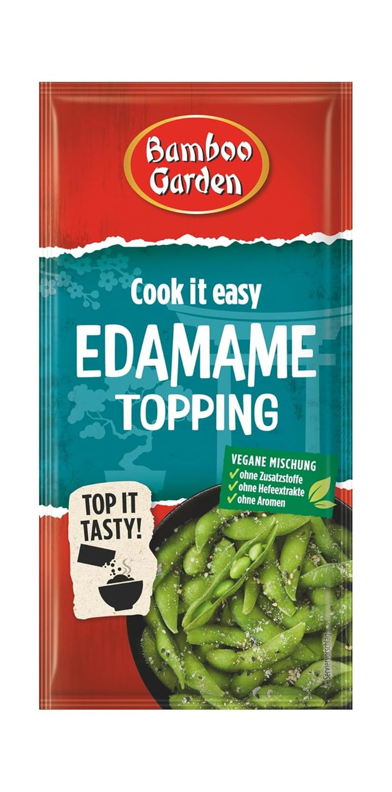 Jardin de Bambou - Garniture Edamame | Sesamtopping zum Verfeinern von Edamame Gerichten | Ingrédients végétaliens et naturels | 15 g en sachet
