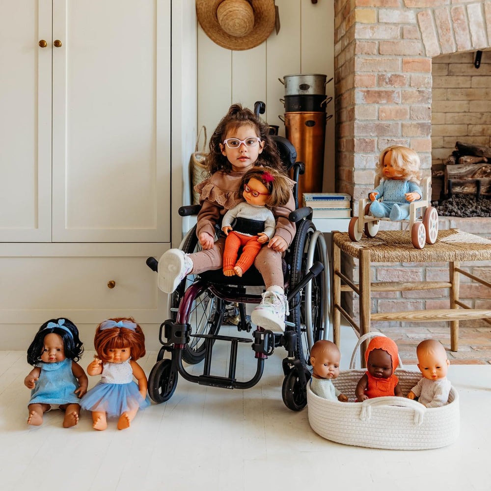 Miniland Baby poupée, garçon africain, 32 cm, anatomiquement correcte