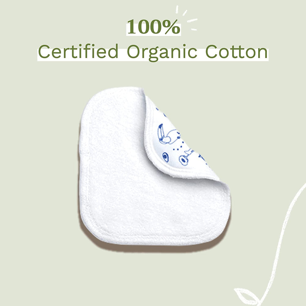 Couches réutilisables pour le corps et le maquillage 100 % coton GOTS pour bébés et toute la famille – Nettoie la peau et absorbe la saleté, adaptées aux peaux sensibles (lot de 6)