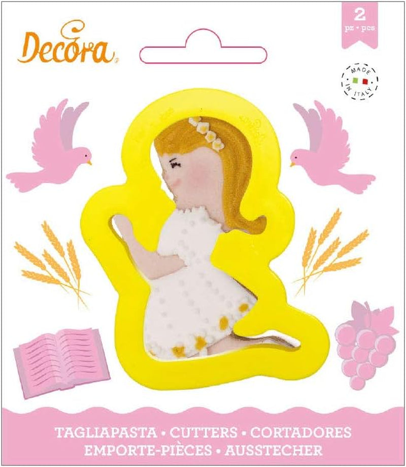 0803038 Boîte à biscuits Communion des filles 8,5 x 6 x 2 Î cm