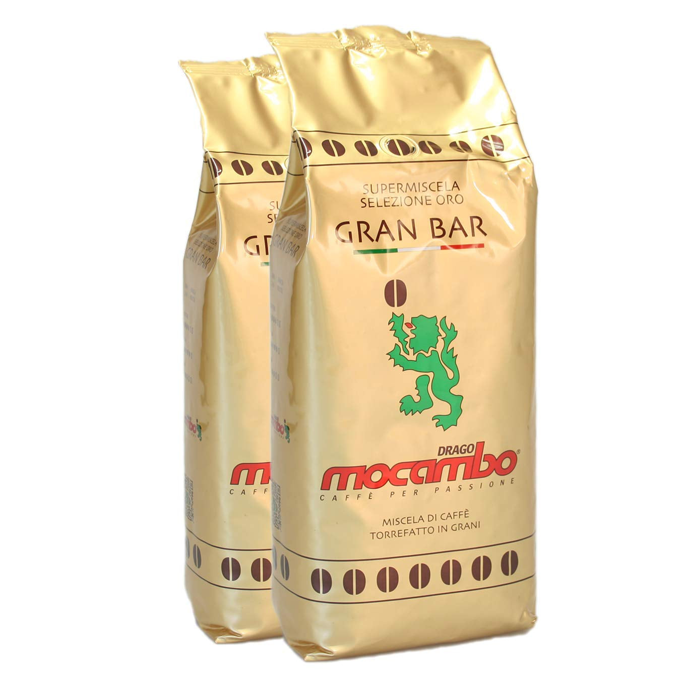 2x Gran Bar 2x1kg de café en grains