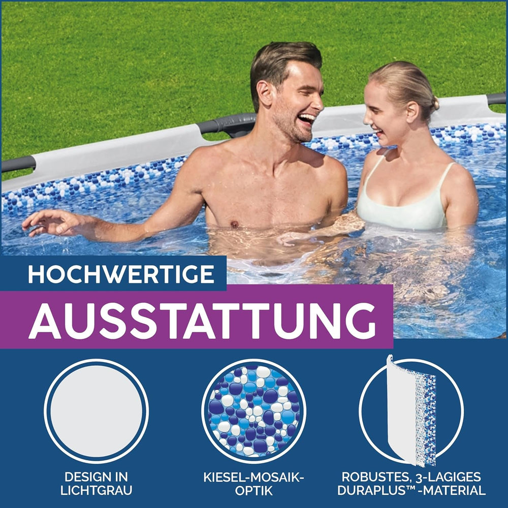 Piscină Bestway Steel Pro Max Frame, rotundă, fără accesorii, 305 x 76 cm