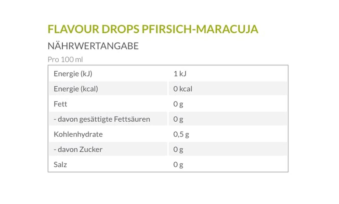 Gouttes aromatiques Borchers, Pêche - fruit de la passion, 30 ml Arômes Naty Shop