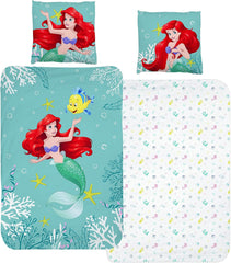 Arielle Meerjungfrau Bettbezug 135X200 80X80 Baumwolle · Kinderbettwäsche Für Mädchen Disney Prinzessin Mermaid · 2 Teilig Naty Shop Default Title