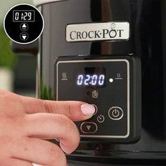 Slow cooker digital Crockpot, funcție de menținere la cald, 2,4 litri (1-2 persoane) Slow Cooker Naty Shop