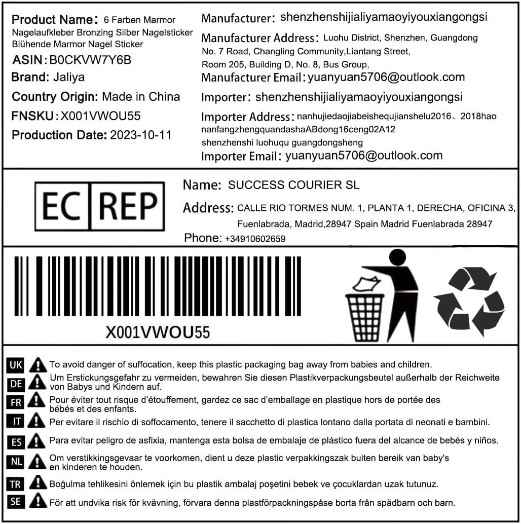 6 couleurs d'autocollants pour ongles en marbre, poudre bronzante argentée, autocollants pour ongles en marbre Bloom, autocollants pour ongles en marbre 3D, accessoires de conception, autocollants pour nail art, ensemble d'autocollants pour ongles