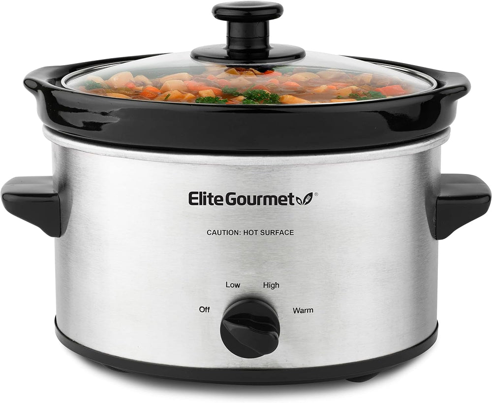MST-250XS# Cuisinières électriques en céramique avec température réglable, pour les plats cuisinés, les sauces, les plats à emporter, les plats cuisinés et les trempettes, les machines à pâtisserie (1,7 L, en acier inoxydable) Naty Shop Elite Gourmet Mst-275Xs