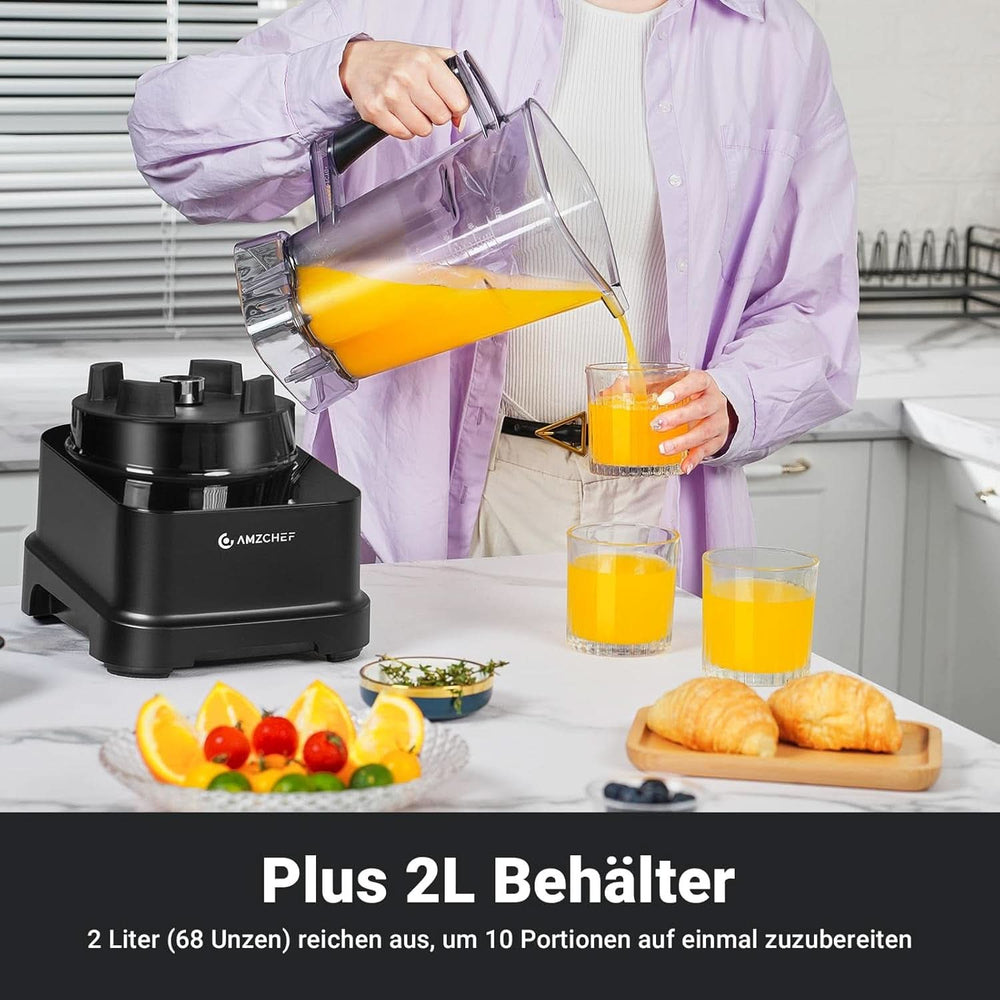 Blender AMZCHEF, 8 menus intelligents et 10 vitesses, écran tactile LCD Cuisine Naty Shop