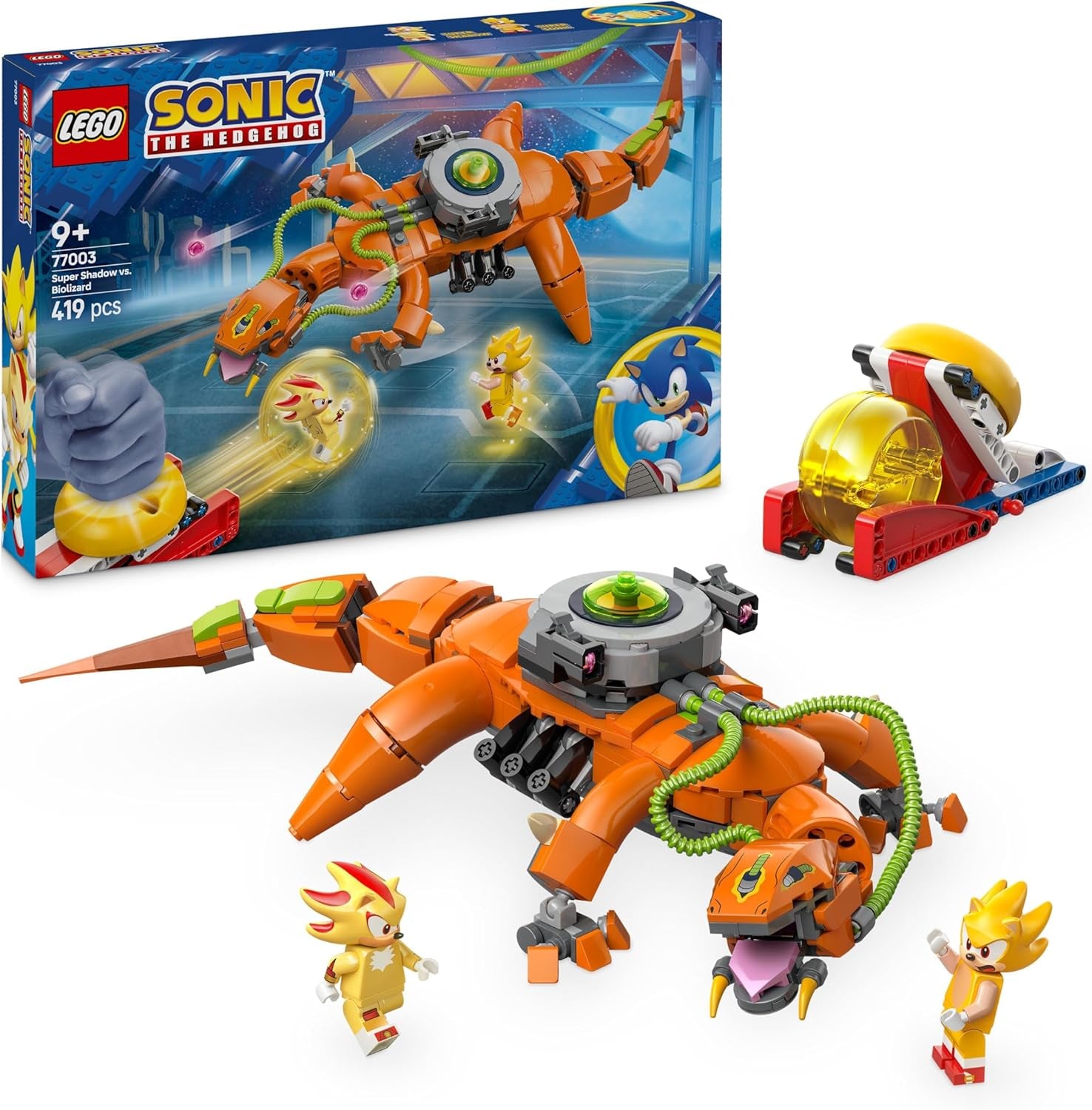 LEGO Sonic l'hérisson Super Shadow contre. Cadeau de jouet de joueur Biolizard pour garçons et filles, ensemble de jeu à collectionner pour les enfants et les fans de jeux vidéo avec des figurines de personnages 77003 Jeux de construction Besuche den LEGO-Store Titre par défaut