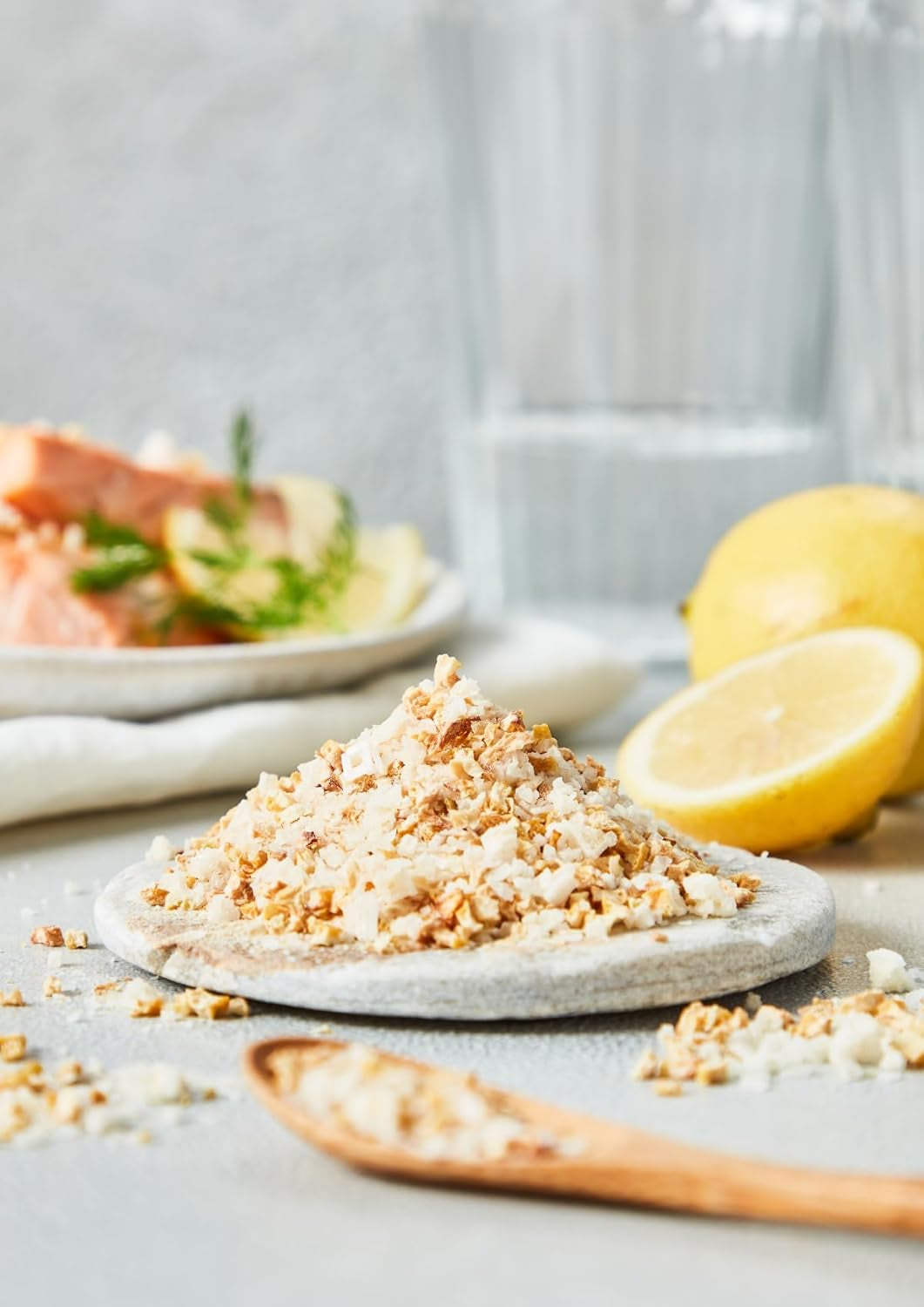 Fuchs Gewürze - Citronensalz | Garniture avec flocons de pyramide et Zitrone | Crunchy Préparation pour Poissons et Gemmes | Sel de citron de qualité supérieure | 60 g dans du wiederverschließbaren Gewürzglas