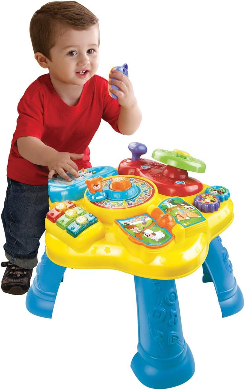 Vtech Baby Adventure Play Table - Table de jeu colorée pour bébé avec 6 aires de jeux et éléments interactifs - Apprenez les couleurs, les chiffres, les animaux, la musique et les formes par le jeu - Pour les enfants âgés de 12 à 36 mois Baby Toys Naty Shop