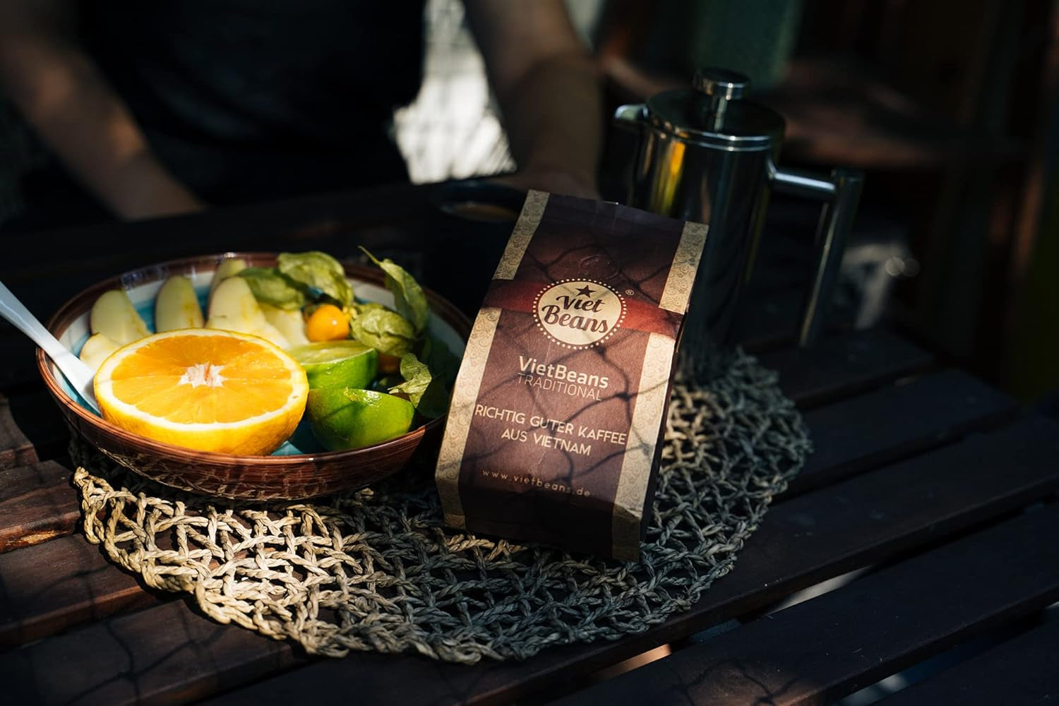 VietBeans Traditional – Ganze Kaffeebohnen – Traditionelle Trommelröstung - Hochwertiger vietnamesischer Kaffee – Geeignet für Fullyautomaten - 250g