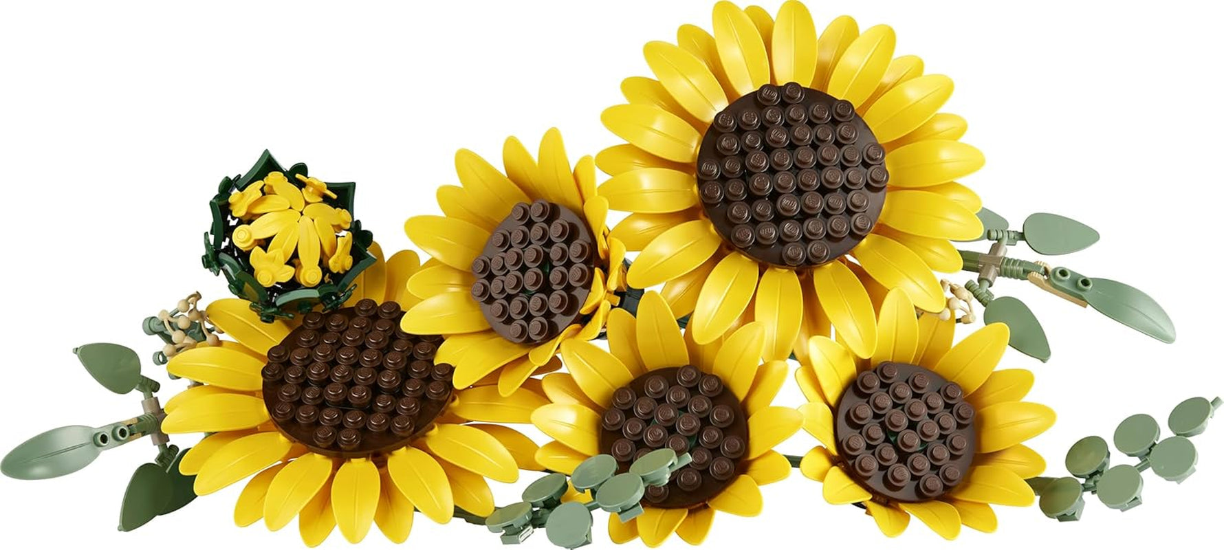 LEGO Botanicals Sonnenblumenstrauß - Kunstblumen Set für Erwachsene - Künstliche Sonnenblumen & Eukalyptuszweige für Deko im Wohn- oder Schlafzimmer - DIY Geschenkidee für Frauen - 11502