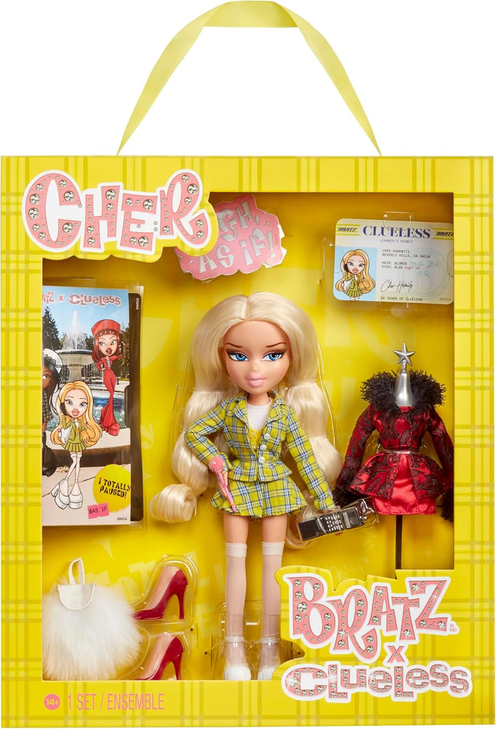 Bratz Clueless Cher – Film-Modepuppe zum Sammeln mit Echter Mode und Accessoires